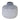 Modern Grey Terra Cotta Vase with Glazed Accent 6"H