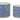 Ornamental Blue and White Ceramic Pot (Set of 2)