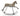Rustic Rocking Horse Decor with Metal Stand 22.25"L