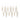 White Frosted Pinecone Drop Ornament (Set of 12)