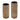 Ribbed Copper Metal Cylinder Vase (Set of 2)