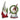 Holiday Gnome Figurine with Pine Tree and Wreath Accent (Set of 2)