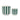 Green and White Striped Planter (Set of 2)