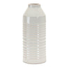 Modern Ribbed Terra Cotta Vase 14"H