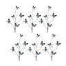 Blue and Black Wire Butterfly Spray (Set of 6)