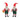 Plush Toy Shop Santa (Set of 2)