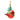 Glass Gnome and Cardinal Bird Ornament (Set of 6)