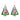 Gnome Pine Tree Ornament (Set of 12)