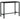 vidaXL Bar Table Black PE rattan, powder-coated steel, tempered glass