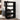 vidaXL Book Cabinet Black Solid Pinewood Medium Book Cabinet