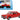1963 Chevrolet Corvair Coupe Riverside Red with Red Interior 1/87 (HO) Scale Diecast Model Car by Oxford Diecast
