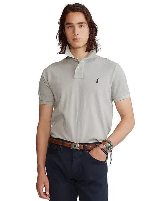 Polo Ralph Lauren Men's Classic Fit Mesh Polo Shirt Gray Size X-Large by Steals