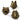 Resin Animal Head Set Car Fragrance Clip Decoration Creative Car Air Outlet Car Clip