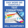 Word 365 Text Formatting