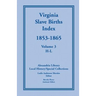 Virginia Slave Births Index, 1853-1865, Volume 3, H-L