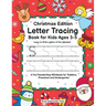 Letter Tracing Book for Kids Ages 3-5: Christmas Edition - Learn to Write Letters of the Alphabet: A Fun Handwriting Workbook for Toddlers, Preschool
