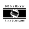 100 Ice Hockey Rink Diagrams: 100 Full Page Ice Hockey Diagrams for Coaches and Players