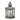 Ornate Round Brushed Metal Lantern 20"H