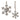White Washed Wood Snowflake Ornament (Set of 12)