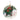 Metal Couple Sleigh Ride Disc Ornament (Set of 6)
