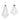 Frosted Glass Drop Ornament (Set of 6)