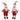 Plush Peppermint Santa Elf (Set of 2)