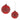 Red Glittered Glass Ball Ornament (Set of 6)