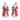 Hooded Terracotta Santa Figurine (Set of 2)