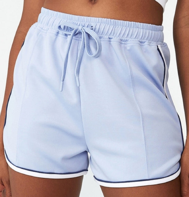 COTTON ON Women's Retro Gym Shorts Blue by Steals