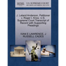 J. Leland Anderson, Petitioner V. Roger I. Knox. U.S. Supreme Court Transcript of Record with Supporting Pleadings
