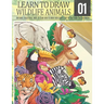 Learn to Draw Wildlife Animals 1: Awesome Educational book to learn how to draw with simple step by step guide for beginners!: Draw horse bear giraffe