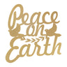Cut Metal Peace on Earth Plaque 15.5"H