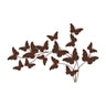 Rusted Metal Butterfly Wall Sculpture 28.75"L