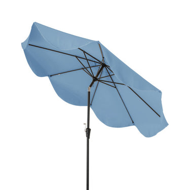 9 FT Patio Umbrella with Crank Handle and Push Button Tilt-Navy