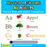My First Afrikaans Alphabets Picture Book with English Translations: Bilingual Early Learning & Easy Teaching Afrikaans Books for Kids