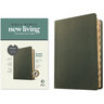 NLT Personal Size Giant Print Bible, Filament Enabled (Genuine Leather, Olive Green, Indexed, Red Letter)