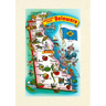 Vintage Lined Notebook Greetings from Delaware, Map