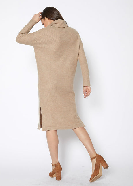 Women's Turtle Neck Midi Sweater Dress by Shop at Konus