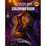 Coloring Book: A Halloween coloring book with fun and pretty designs of Anime for adults and kids
