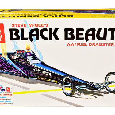Skill 2 Model Kit Steve McGee's Black Beauty Wedge AA/Fuel Dragster 1/25 Scale Model by AMT
