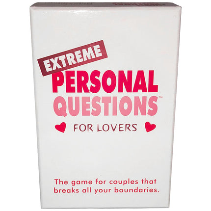 Extreme Personal Questions for Lovers by Sexology