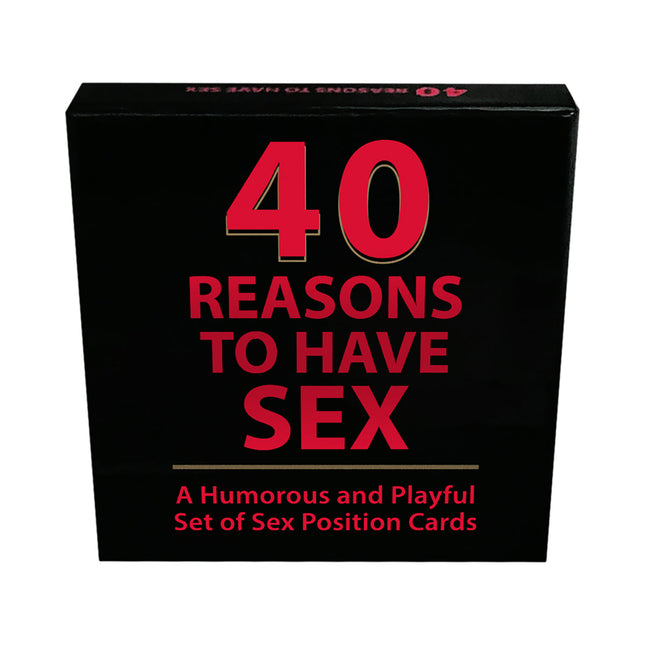 40 Reasons to Have Sex Cards by Sexology