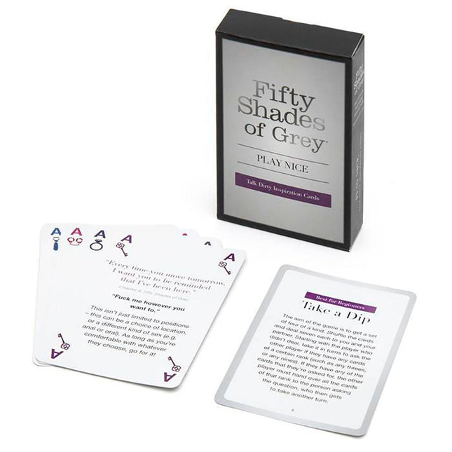 Fifty Shades - Play Nice Talk Dirty Cards by Sexology