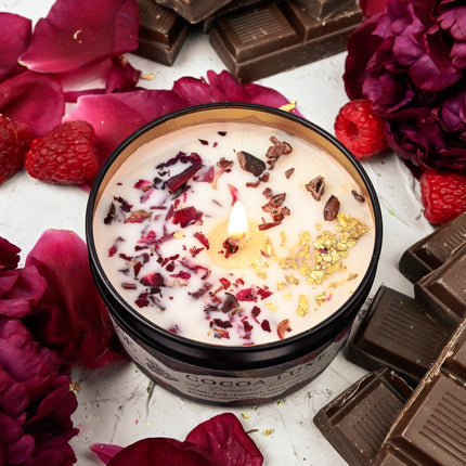 COCOA LUXE Chocolate Raspberry Candle by Ash & Rose