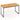 Acacia Wood Dining Table for 6 People with Slatted Tabletop and Umbrella Hole