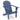 Acacia Wood Lounge Patio Adirondack Chair with Inclined Seat-Blue