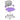 Adjustable Desk Chair with Auto Brake Casters for Kids-Purple