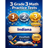 3 Indiana ILEARN Grade 3 Math Practice Tests: Full-Length Test Prep with Detailed Answer Explanations