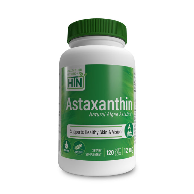 Astaxanthin 12mg as Natural Algae AstaZine® by Health Thru Nutrition