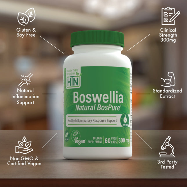 Boswellia 300mg (as BosPure®) by Health Thru Nutrition
